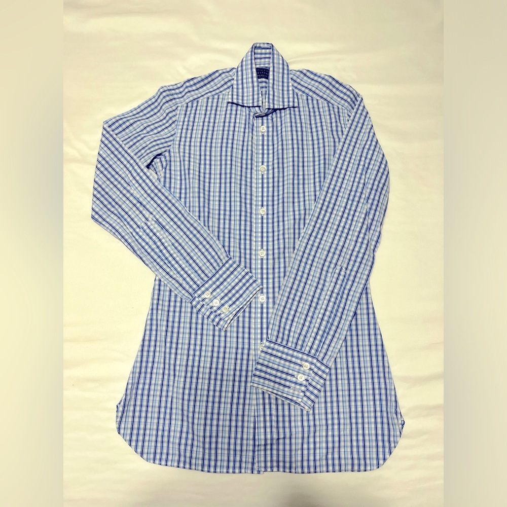 Turnbull & Asser Bespoke Long Sleeve 100% Cotton XS-Small Body Frame